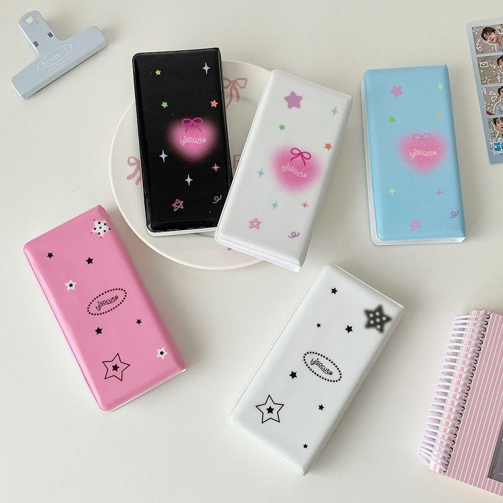 New PVC Photocard Binder Album Stars with 20 Inner Sheets Kpop Hollow Photo Card Book Holder Collecting Idol Card Holder