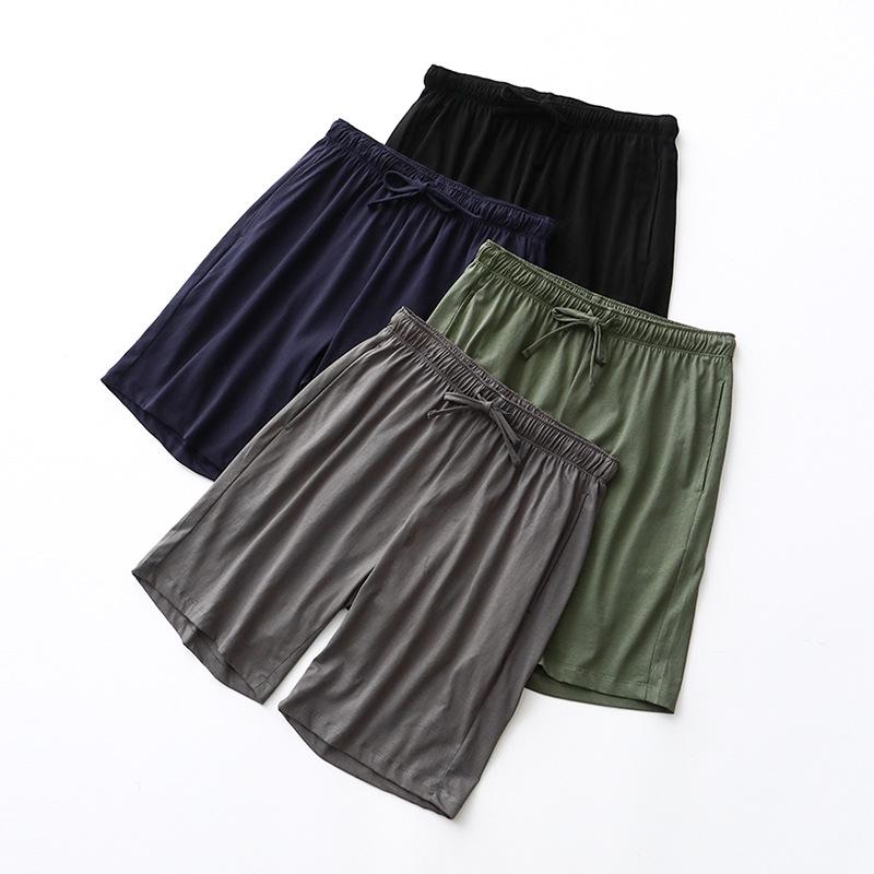 Men's Casual Summer Cotton Drawstring Shorts - Breathable, Loose-Fit Outdoor Wear