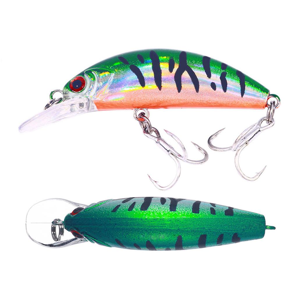 1Pcs Fishing Lure 6cm/5.5g Floating Artificial Hard Bait Bass Wobblers Lures Crankbait Hooks Tackle