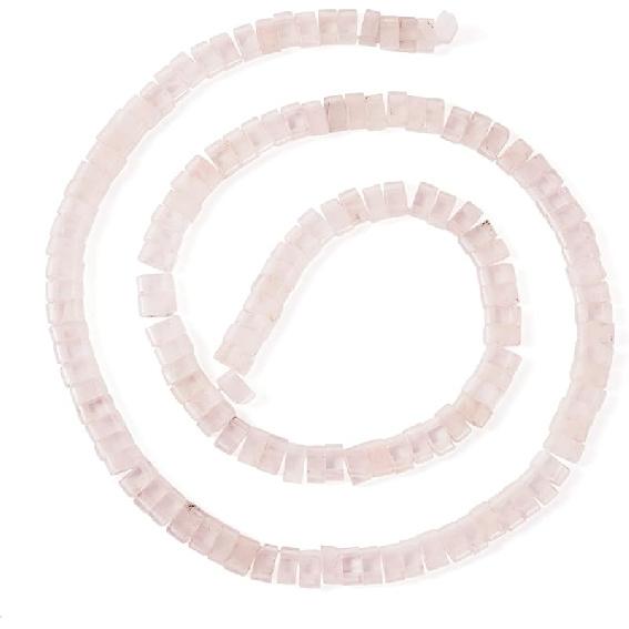 

Pandahall 1 нить плоских квадратных бусин из драгоценного камня типа бусин тила из натурального африканского бирюзового камня с 2 отверстиями, 5 мм, россыпные каменные бусины для браслетов розовый кварц