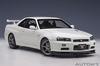 AUTOart 1/18 Scale Nissan Skyline GT-R (R34) V-Spec II White Pearl Finished Product 77406