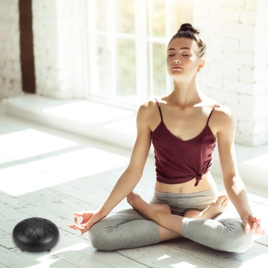 8 Notes 6 Inches Tongue Tank Panda Drum Steel Percussion with Bag and Mallets for Adult Kids Beginner Pros