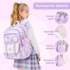 School Bag 20 Liters Backpack Girl Kawaii School Bag with Pendant Water Resistant Nylon Primary School Girl Bag for Children
