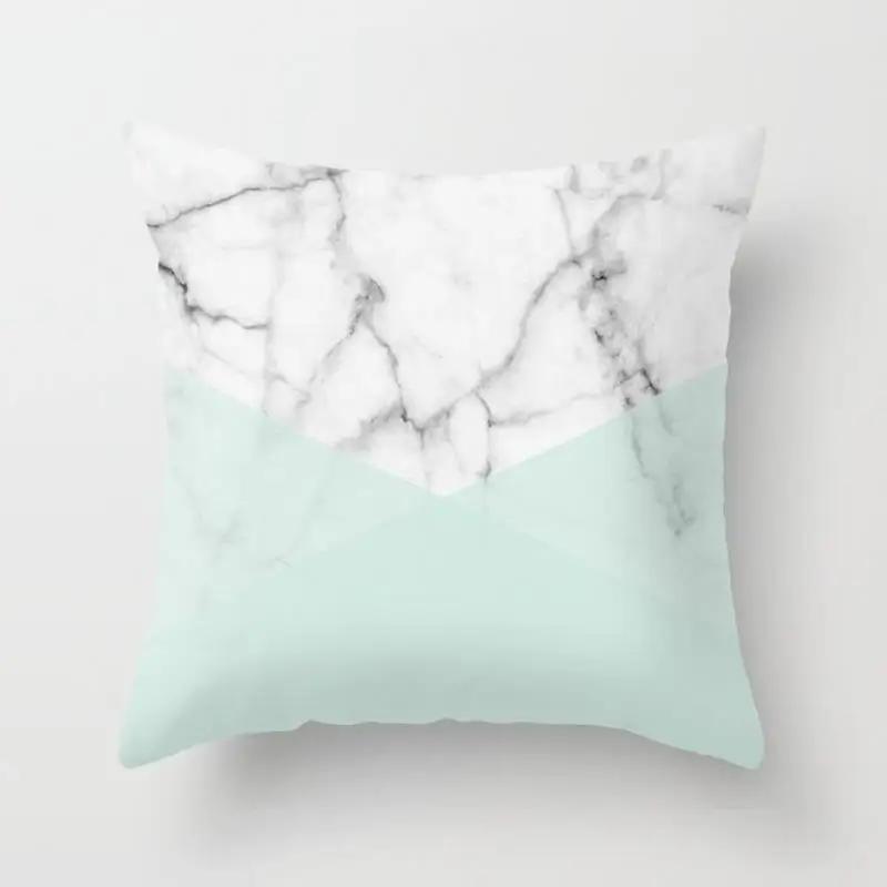 Home Decor Fashion Simple Pillowcase Mint Green  Chair Sofa Car Pillow Farmhouse