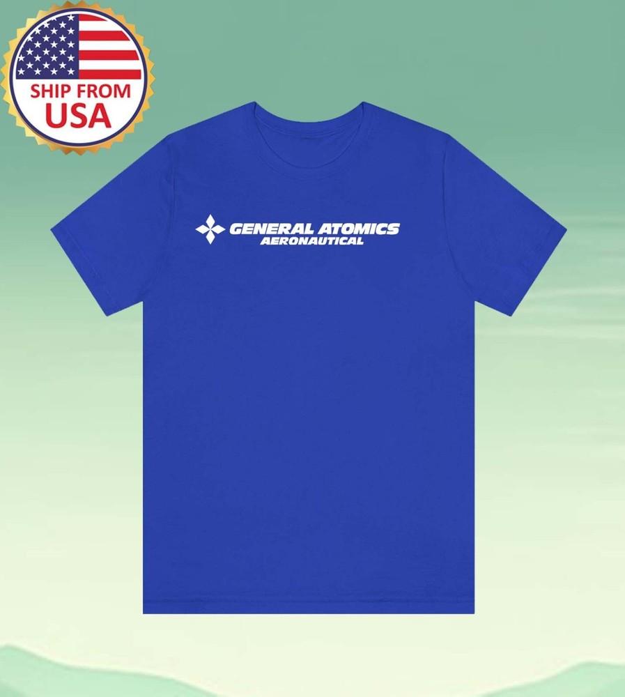 General Atomic Aeronautical Men#039;s Blue Size S5XL Unisex T-Shirt XXXXL