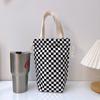 Portable Canvas Insulator Sleeve Bag Case Thermos Pouch Cartoon Pictures Closing Drawstring Storage Bag Vacuum Cup Set