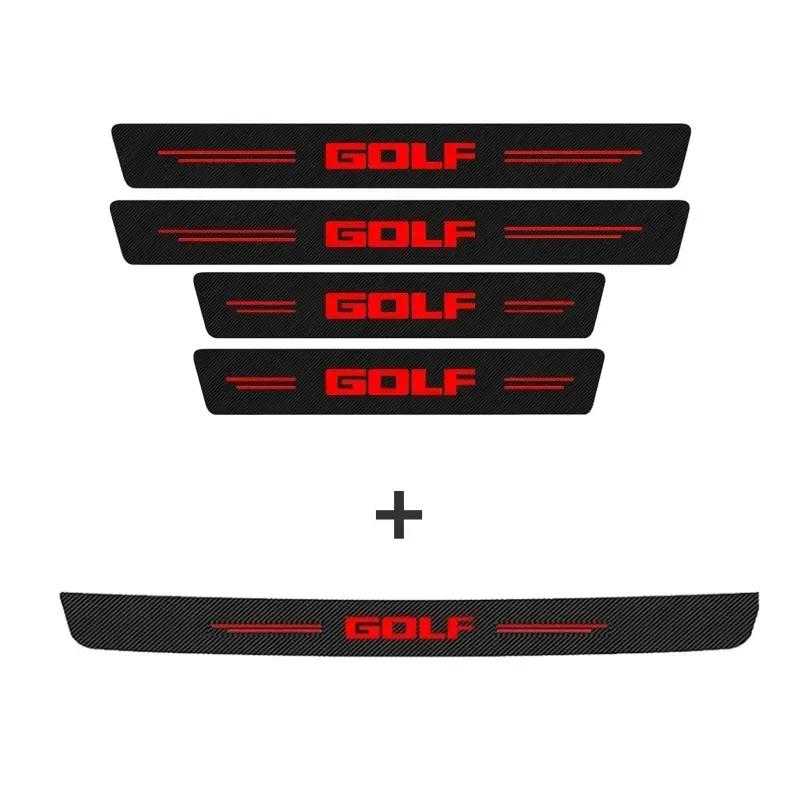 2026 Hot Sticker for VOLKSWAGEN R GTI Rline Passat Magotan CC Polo Golf Tiguan Jetta Car Door Sill Threshold Sticker Trunk Bumpe