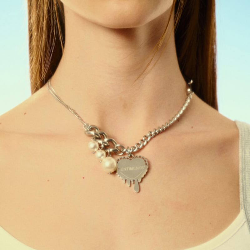 SENTIMENTS NO.505 [SILVER] NECKLACE