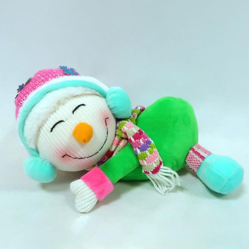 Telescopic long-legged plush doll creative Christmas ornament ornament cartoon Santa Claus shape fabric doll