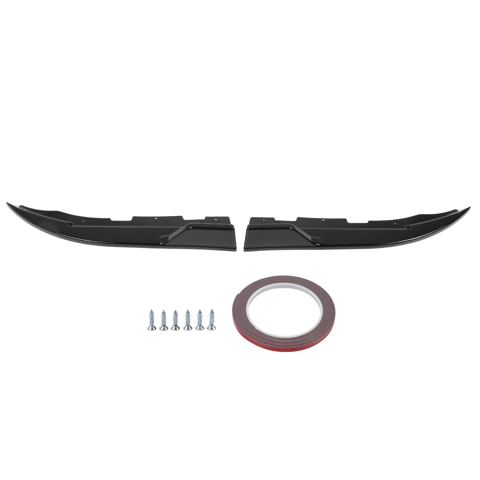 

1 пара заднего бампера, разделитель губ, диффузор, спойлер, комплект, левый и правый автомобиль, внешняя отделка салона, fo Glossy Black