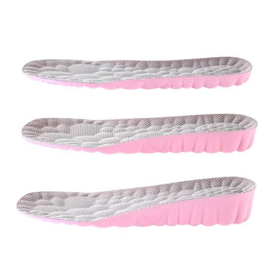 1 Pair 4D Cloud Height Increase Insoles for Men Women Heel Lift Cushion Inserts Soft Memory Foam Height Booster Insoles