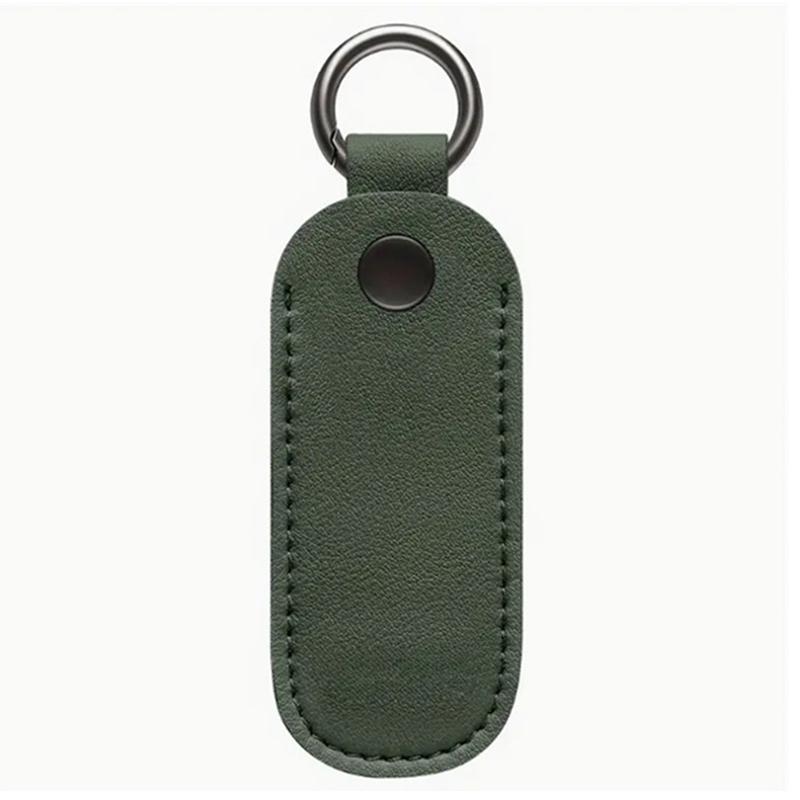 Leather U Disk Pouch Key Ring Holder Usb Flash Drive Storage Bag Pendrive Protective Cover Memory Stick Case