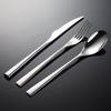 Western Cutlery Set: Edge-Wrapped Steak Knife, Fork & Spoon - Thickened 304 Stainless Steel for Hotel Use.