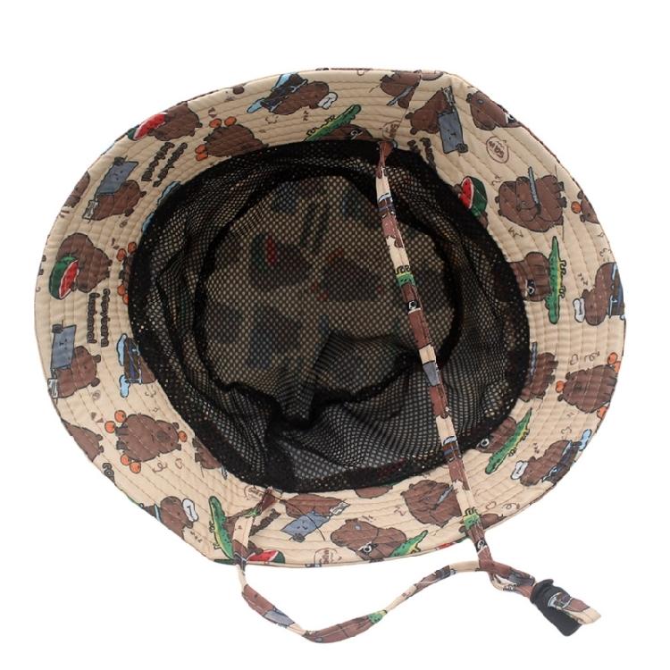Eye Catching Capybara Bucket Hat Outdoor Sports Hat Stylish Streetwear Hat for Both Men and Women