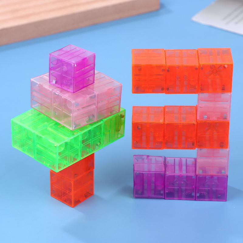 38/68/100Pcs Color Magnetic Building Blocks Cube Toys For Exquisite Holiday Gifts Magnetic Square Building Blocks