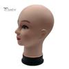 Bald Female Mannequin Head Professional Cosmetology for Wig Making Display Wigs Eyeglasses Hats Salon DIY Painting Display Holder