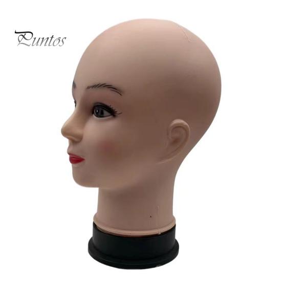 Skallet kvinnelig mannekenghode Profesjonell kosmetikk for parykkfremstilling Display Parykker Briller Luer Salon DIY Maling Display Holder