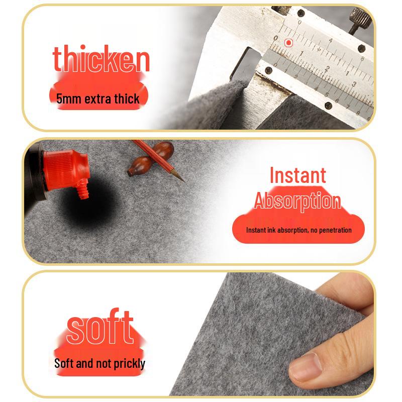 5 mm dicke Wollfilz-Kalligraphie- und Malunterlage