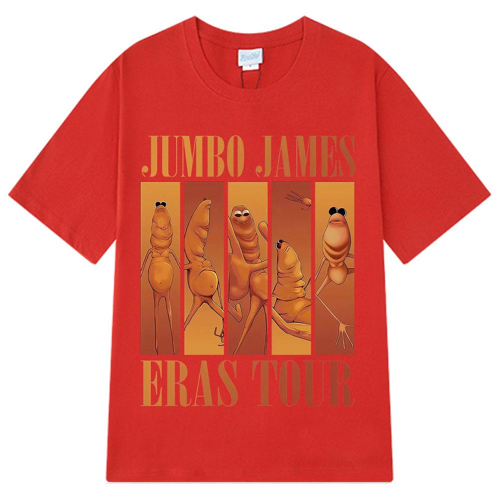 2025 Summer Funny Marcus The Worm Eras Tour Meme Jumbo Men Women Oversized Vintage High Quality Tshirt Cotton Printed T-shirt