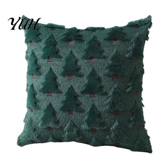 Cozy Sofa Pillow Covers Plush Throw Cover, Heart Embroidery Cushion Case with 3D Bowknot Jacquard, Romantic Room Decor Soft Fluffy Decorative