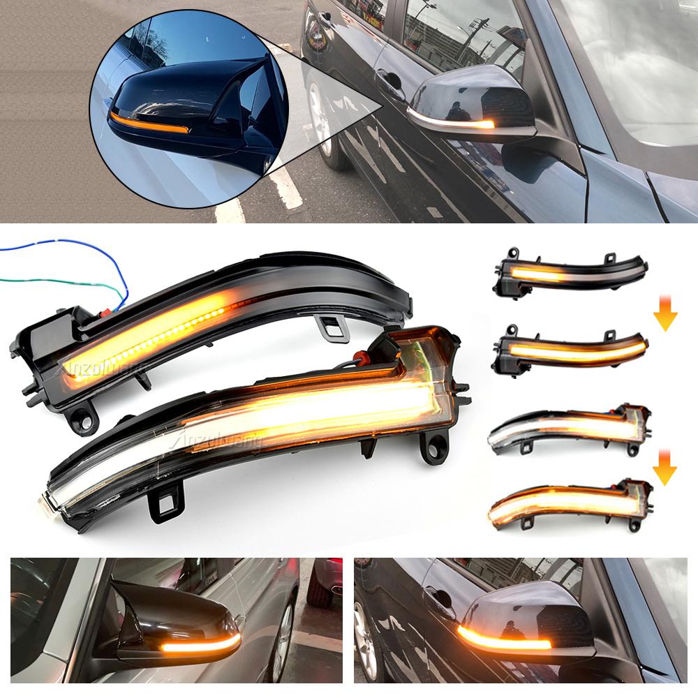

Для BMW 1 2 3 4 X1 серии M2 F20 F22 F30 F34 F36 E84 F87 Динамический черный светодиодный указатель поворота Секвентальное зеркало заднего вида
