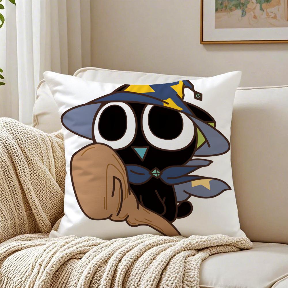 

TThe Legend of Hei Cushion Cover Linen Pillowcase Soft for Sofa Bed Home Room Decor 30x30cm