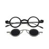Durability Round Metal Sunglasses with Scratch Resistant Lenses Baby Sunglasses Accessories for Day Wear