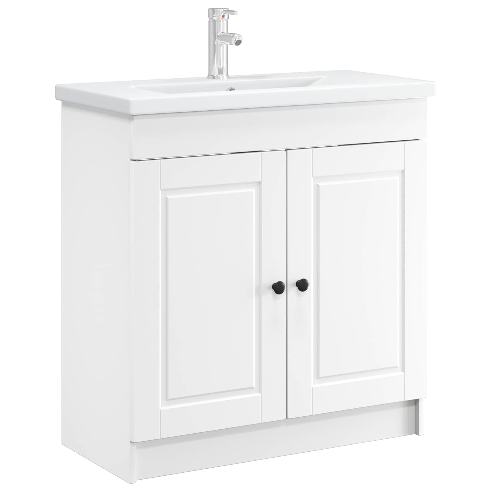 Badezimmer Unterschrank Weiß 78,5 x 37,5 x 81 cm