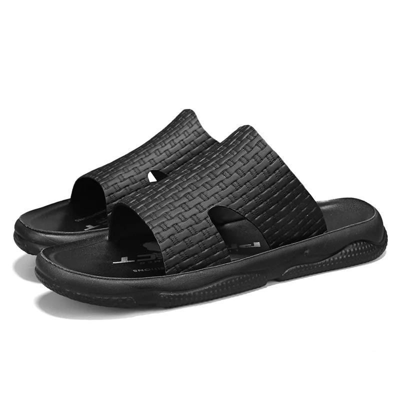 Fashion White Summer New Shoes for Men Slippers Fashion Casual Slides Comfortable Street Cool Beach Shoes Black Sandals