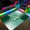 Hibernian FC Design Crystal Velvet Carpet Cozy Non?Slip Printed Rug For Bedroom Living Room Entrance
