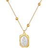 Square Frame Rose Female Niche Design Simple Pendant Short Collarbone Chain Korean Version Cold Wind Neck