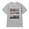 Edgy Viral Meme T Shirt Robert Pattinson Mugshot Nine Picture Grid Portrait Print Summer Ins Trendy Unisex Cotton Graphic Tops