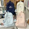 Schoolbag Female New Middle School Students Simple and Cute Backpack Japanese High School Students Versatile Large-capacity Backpack