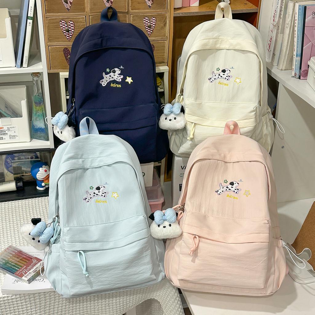 Schoolbag Female New Middle School Students Simple and Cute Backpack Japanese High School Students Versatile Large-capacity Backpack
