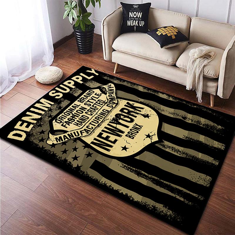 Vintage Decorative Carpet Motorcycle Pad Non Slip Home Decor Kitchen Mats Floor Carpets Living Room Washroom Floor Mat Area Rug