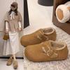 New Cotton Shoes for Autumn and Winter, A Laid-back, Fleece Retro Shoe for Women