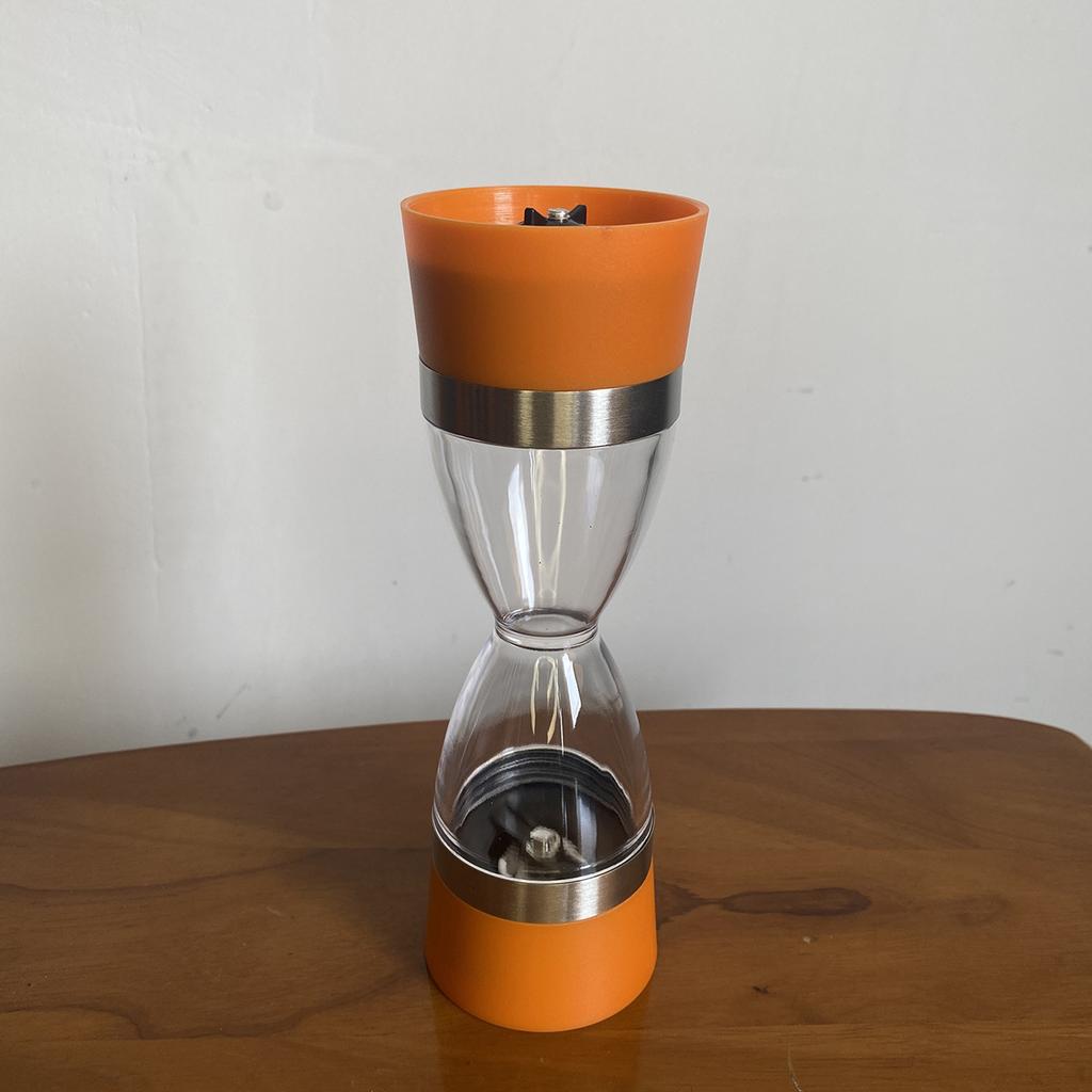 2'si 1 Arada Kum Saati Şeklinde Manuel Tuz Biber Öğütücü Baharat Öğütücü Biberlik Tuz ve Biber Öğütücü Mutfak Aletleri Pişirme Aracı