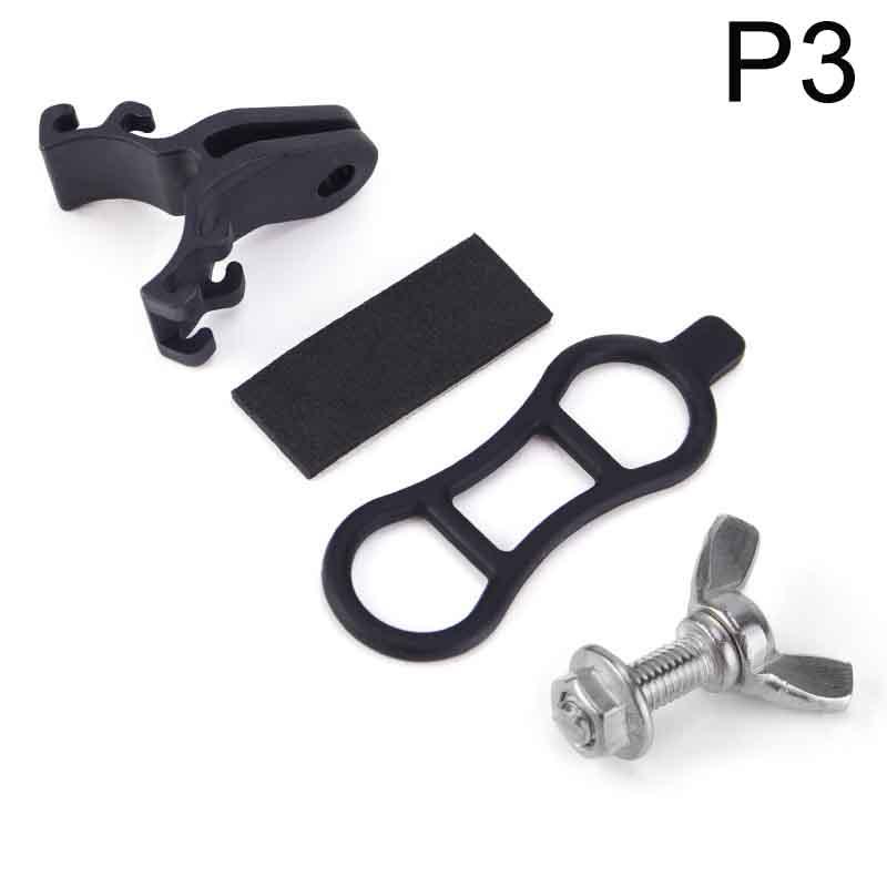 Bike Light Torch Holder Flashlight Bracket Bike License Plate Bracket Bike Parts Adjusteable For Road Bike Racing Bike Mount