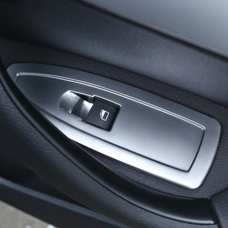 Car Window Switch Lift Panel Button Frame Trim Cover Stickers Decoration Interior Accessories For BMW X1 F48 F49 X2 F39 2016-22