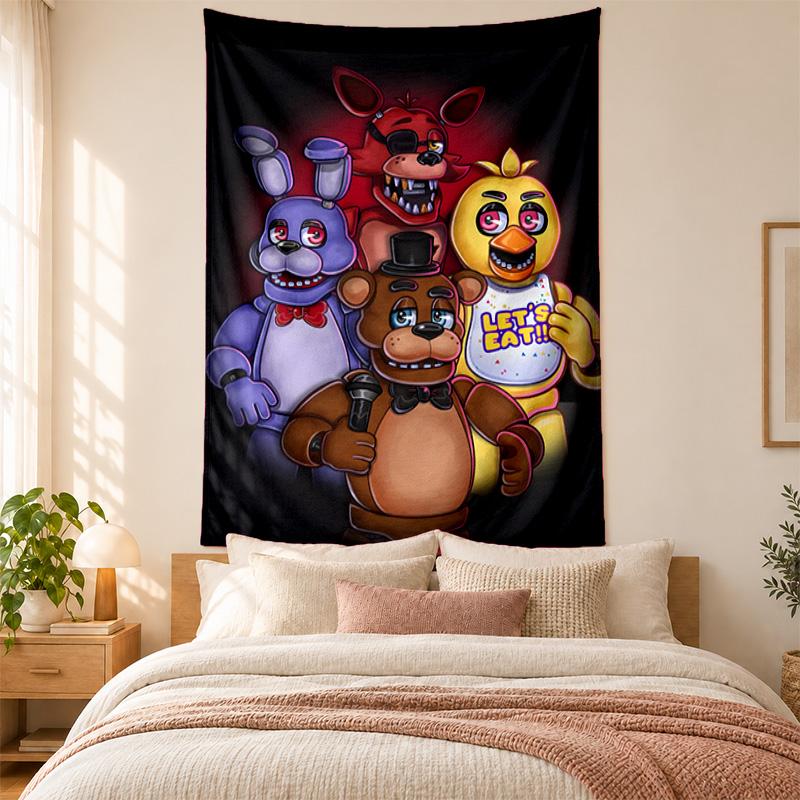 Five Nights At Freddy Tapestry Highquality for Decorating Living Room Bedroom Dorm Walls Ideal As Bedroom Wallart Orholiday Gift