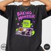 Comfort Colors® Baking Monster Shirt, Neon Halloween Baking Tee, Cute Monster T-Shirt, Spooky Baker Gift, Halloween Cookie Tshirt, Funny Tee