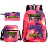 Deformed Zoo Surrounding Primary School Students Schoolbag Trend Starry Sky Backpack Leisure Three-piece Set
