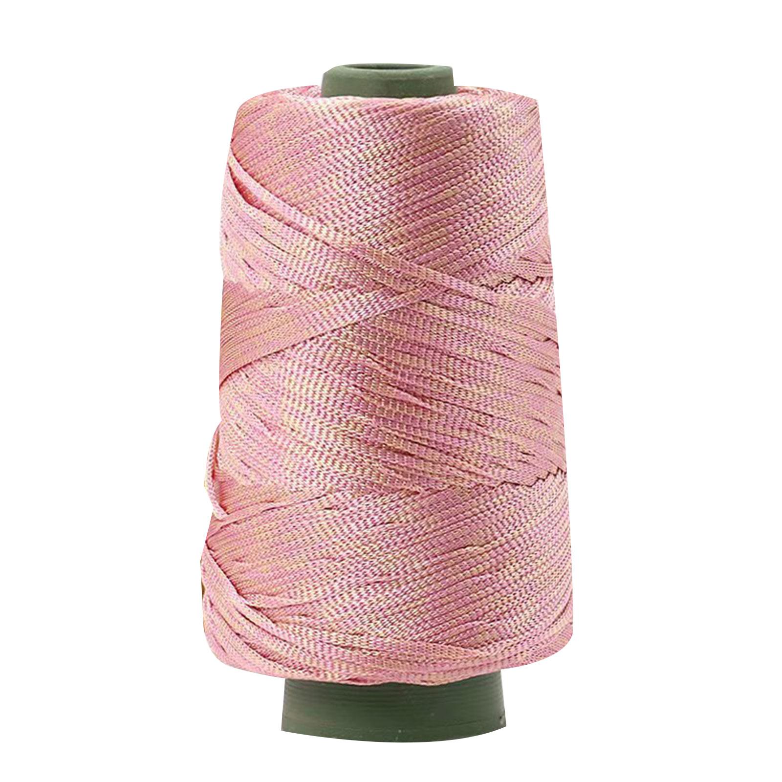 Colored Weaving Thread 2mm Thickness Cotton Linen Braiding Rope For Handmade Handbag Hat Shoe Knitting Weaving Craft
