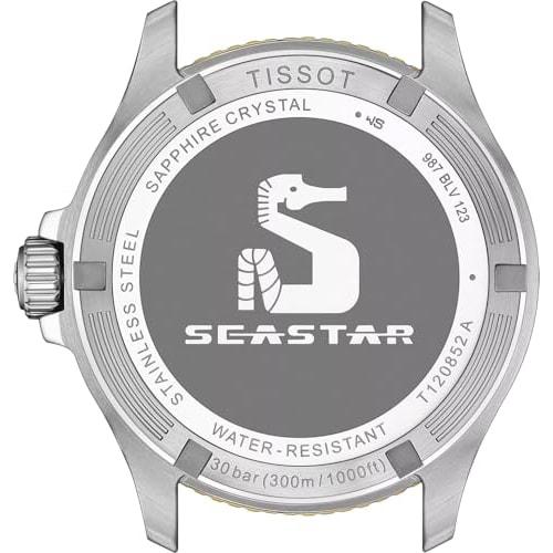 Tissot Seastar 1000 Quartz GMT Watch T1208522205100 Men's Black Dial