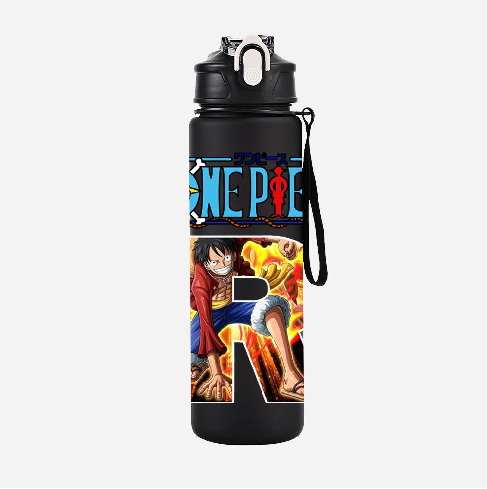 Anime A-Z English Letter Printed Large Capacity Water Cup Demon Hunters Outdoor Portable Drinking Bottle for Boy Girl Gift
