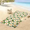 Daisy Pattern Green Background Towel Beach towel quick-drying for travel outdoor sports jogging beach and swimming