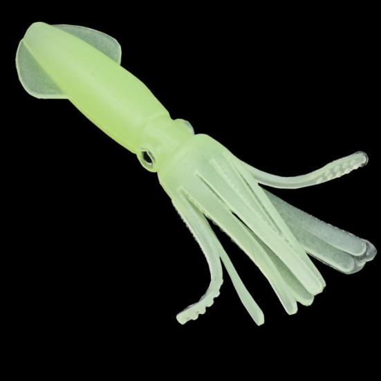 5Pcs Squid Soft Baits Fishing Lures Realistic Looking Natural Swimming Posture Luminous Effect Artificial Soft Fishing Lures