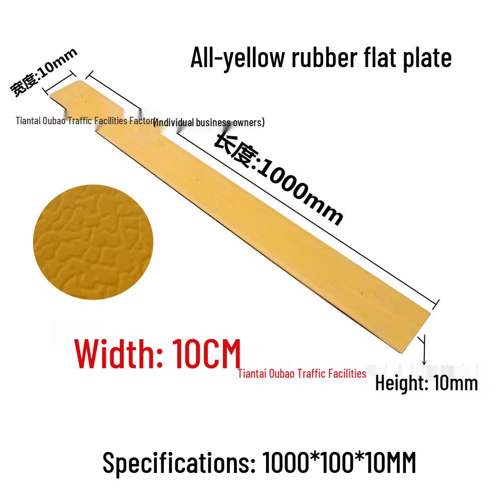 Non-Motorized Lane Mini Bump & Anti-Skid Strip for Bicycles and Pedestrians