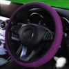 Universal Car Steering Wheel Protective Cover Breathable Elastic Band Anti Slip Flax Suitable 38Cm Four Seasons