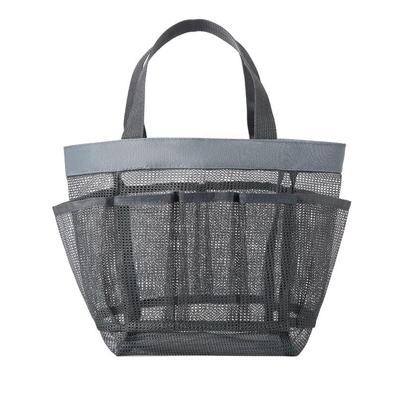 Foldable Mesh Hanging Shower Caddy - Travel Wash Bag & Storage Handbag